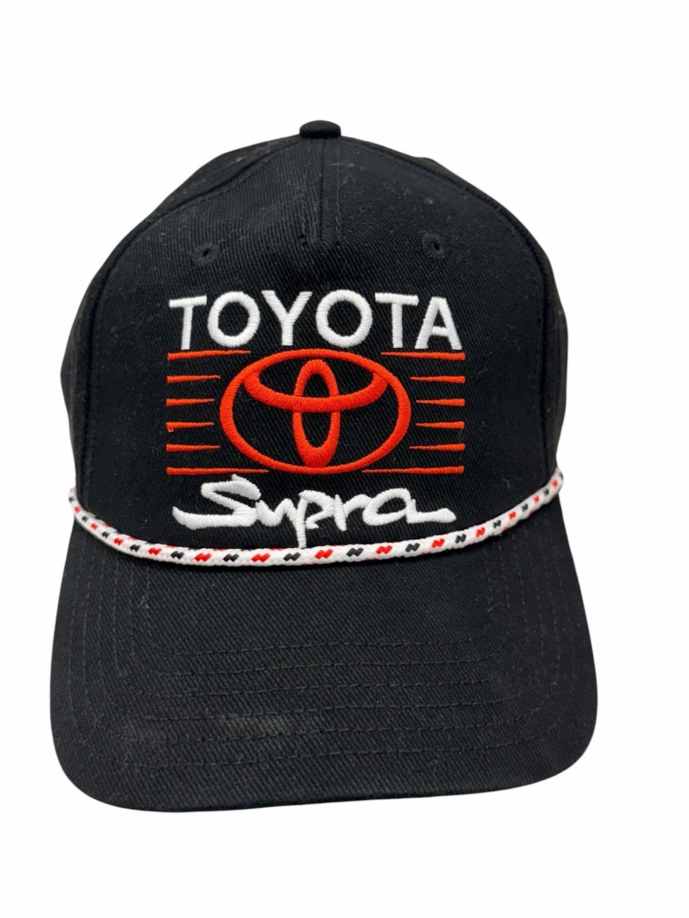 Toyota Supra Black Embroidered Rope-Trim Hat